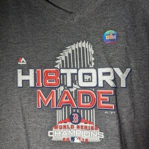 H18TORY MADE Boston Red Sox 2018 World Series Champs Womens Large Shirt